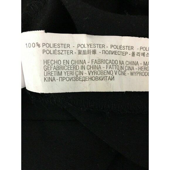 Zara Womens Solid Black Long Sleeve V Neck Mini Dress Xs - Picture 6 of 6